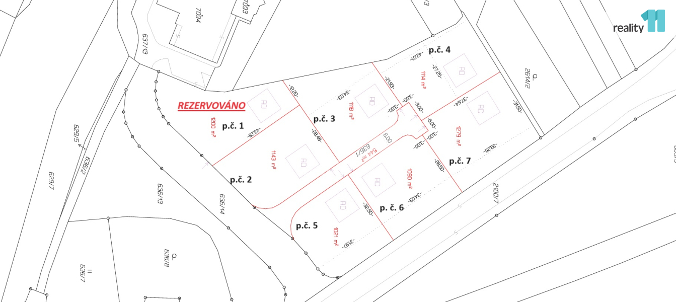 Prodej pozemku, Pro bydlení, 1112 m<sup>2</sup>