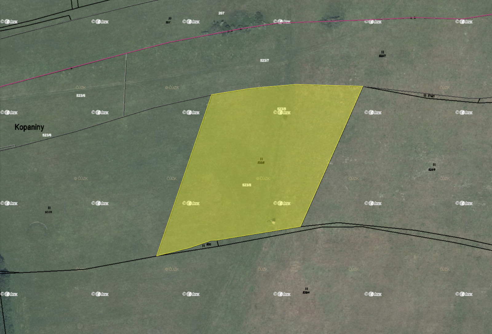 Prodej pozemku, Zemědělská půda, 10725 m<sup>2</sup>