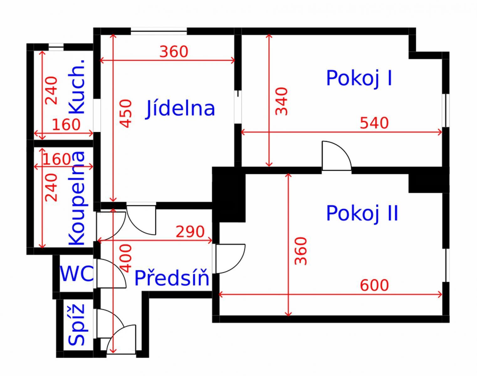 Pronájem bytu, 3+kk, 73 m<sup>2</sup>