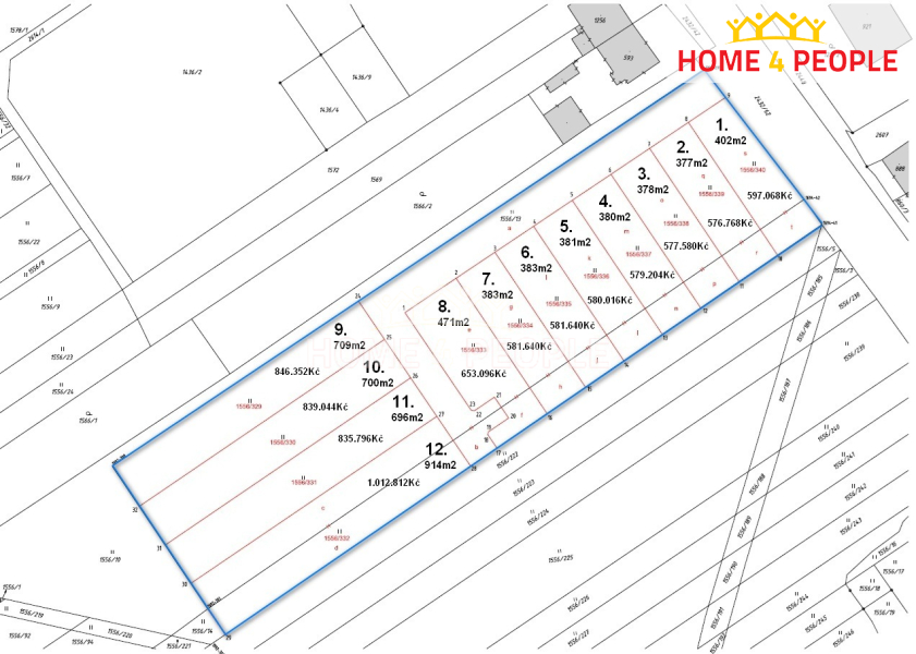 Prodej pozemku, Pro bydlení, 700 m<sup>2</sup>